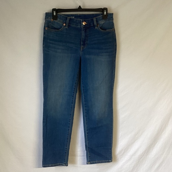 Talbots Flawless Straight Crop Blue Women's Jeans Size 2 - Picture 1 of 9